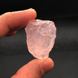 天然水晶宝石石头奇石矿石标本原石摆件地质教学科普摆件 粉水晶一块(2-3cm)