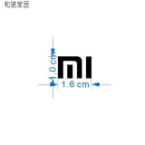 mi小米logo标志金属贴 平板笔记本电脑贴纸 电视机显示器音箱标贴