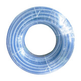 元汗673PVC四季软管4分 50米蓝色三层蛇皮管透明柔软线管浇地园林水管网纹管