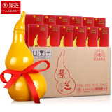 景芝精品摆件高度白酒 山东酒福禄小酒 59度 125mL 12瓶 小葫芦原箱整箱装