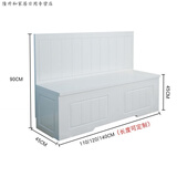 现代简约小户型家用餐厅家具卡座定制转角实木储物组合卡座沙发餐桌椅