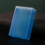 双枪烟盒20支装 男士个性创意烟盒 整包软壳透明塑料烟盒 烟盒保护套 加厚款-蓝色 20支