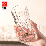 RCR进口无铅水晶玻璃杯泡茶杯家用水杯套装高颜值牛奶咖啡杯370ml*6