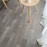HENGTA【实心全塑】商用PVC地板革加厚耐磨塑胶地板贴家用水泥地胶 灰橡木丨每平米