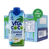 唯他可可（Vita Coco）椰子水椰汁夏季饮料 低糖低卡富含电解质 原装进口果汁500ml*12瓶