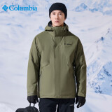 Columbia哥伦比亚三合一男秋冬抓绒内胆防寒保暖夹克外套WE0572 398 S