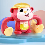灵动宝宝儿童电动翻滚猴子声控触控婴儿抬头训练会唱歌0-6个月生日礼物红