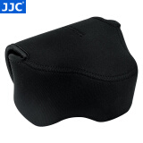 JJC 相机内胆包 保护收纳套 适用于佳能EOS R7 R10+18-45mm M6 M100 M3 M200 M10 徕卡Q3 微单配件 OC-C3大号 黑色