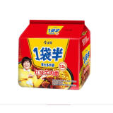 今麦郎 方便面 一袋半红烧牛肉面141g 五连包