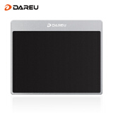 达尔优（dareu）D243硬质铝合金属树脂鼠标垫小号 245*200*3mm防水顺滑电脑办公书桌垫黑白色