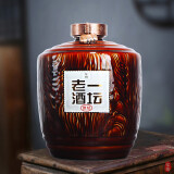 景德镇陶瓷酒坛子密封罐白酒瓶壶缸土陶仿古木纹10/20/30斤一壶老酒