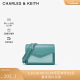 CHARLES&KEITH包包女包单肩包斜挎包信封包女CK2-80680780-1 Teal蓝绿色 S