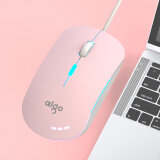 鼠标有线USB外接办公商务家用台式电脑笔记本游戏电竞适用惠普华硕宏碁华为等 Q802升级版-粉色