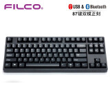 斐尔可 （FILCO）87键双模圣手二代机械键盘 蓝牙无线cherry樱桃轴游戏键盘 办公键盘 黑色 红轴