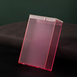 双枪烟盒20支装 男士个性创意烟盒 整包软壳透明塑料烟盒 烟盒保护套 加厚款-红色 20支