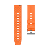 欧煜 适用华为手表表带watch GT1/GT2/GT3pro荣耀Magic/S3手环磁吸腕带配件 橙色硅胶表带（22mm）