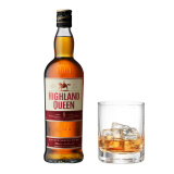 HIGHLAND QUEEN高地女王 洋酒 苏格兰威士忌 波本桶8年调配型 原瓶进口700ml 