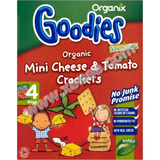 英国organix mini cheese tomato crackers儿奶酪饼干