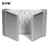 航世（BOW）HB066 键盘 无线蓝牙键盘 办公键盘 折叠便携 64键 手机平板ipad键盘 超薄巧克力按键 白色