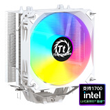 Thermaltake（Tt）水星S400 RGB 白色 CPU风冷散热器风扇（4热管/支持12代1700接口/多平台/幻彩/PWM温控）