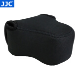 JJC 相机内胆包 保护收纳套 适用于佳能EOS R7 R10+18-45mm M6 M100 M3 M200 M10 徕卡Q3 微单配件 OC-C2中号 黑色