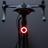自行车尾灯充电夜骑公路车创意山地车配件骑行装备 圆形尾灯