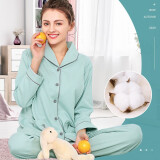 诺宜（NuoYI）月子装月子服哺乳衣纯棉孕产妇家居服睡衣J38155绿色XL