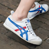 Onitsuka Tiger鬼冢虎男鞋女鞋 春夏季新款情侣运动鞋子板鞋透气潮流低帮休闲鞋 经典红白蓝配色/店长主推/晒图返20 36/225mm