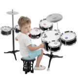 俏娃宝贝（QIAO WA BAO BEI）儿童架子鼓爵士鼓乐器玩具打击乐器男宝宝益智玩具3-6岁六一礼物