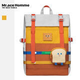 Mr.ace Homme【吃货系列】新款双肩包大容量日系电脑背包潮高中学生书包女森系 吃货系列