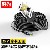 胜为（shengwei）六类网线 cat6类千兆网络纯铜线25米 电脑宽带非屏蔽八芯双绞家用监控连接成品跳线LC-6250G