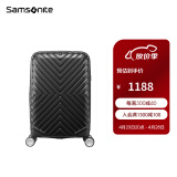 新秀丽（Samsonite）新秀丽大容量旅行箱拉杆箱 男女行李箱环保内里登机箱HG0 06Q-黑色 24英寸 【需托运 适合1-2周旅行】