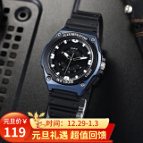 卡西欧(casio)手表 指针系列 男士运动电子表黑金冰川防水防震手表