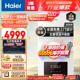 海尔（Haier）燃气壁挂炉天然气板换式采暖炉家用地暖供暖全屋热水洗浴智慧节能 五点恒温L1PB20-HJ7(T)U1