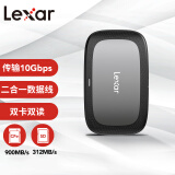 雷克沙（Lexar）USB 3.2高速读卡器 二合一CFexpress Type A/SD双卡读取 随配二合一数据线