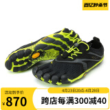 Vibram公路跑步五指鞋男 户外晨跑健身运动鞋透气耐磨跑步鞋 V-RUN 黑/黄色 40