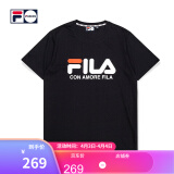 fila 斐乐男装fusion系列官方男短袖t2020年夏季logo时尚简约潮流短t