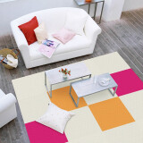 日毯大尺寸/进口免胶地毯环保卧室客厅满铺茶几毯床边毯家用HT100系列 HT112粉红(50*50cm)一片
