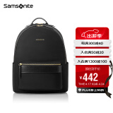 新秀丽（Samsonite）双肩包电脑包13英寸女背包学生书包通勤商务休闲旅行 TQ4 黑色