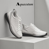 aquascutum/雅格狮丹 2021春夏新款男士都市休闲鞋英伦运动风男鞋软头