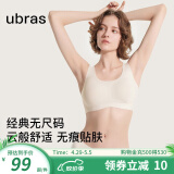 ubras【虞书欣同款】云朵无尺码背心式内衣女文胸透气无痕无钢圈胸罩 【经典固定杯】燕麦奶色 背心款(100-130斤)A-C杯