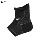 耐克（NIKE）高级针织脚踝保护套运动护踝男女篮球足球运动保护黑色 N1000670031 XL