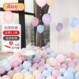 新新精艺气球儿童马卡龙气球100个装生日开业乔迁订婚布置结婚520表白气球