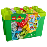 乐高（LEGO）积木拼装得宝10914 豪华缤纷大绿桶大颗粒积木桌儿童玩具生日礼物