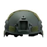 战术兵美式MICH2000战术头盔凯夫拉训练头盔户外军迷CS骑行轻量盔导轨版 军绿色