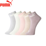 PUMA彪马（PUMA）女袜中筒基础运动休闲女袜5双装