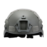 战术兵美式MICH2000战术头盔凯夫拉训练头盔户外军迷CS骑行轻量盔导轨版 ACU灰色