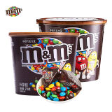 M&M’s 牛奶夹心巧克力mm豆桶装儿童休闲零食散装批发糖果 MMS牛奶味碗装 桶装 540g