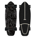 枫木小鱼板30寸成人刷街初学者四轮陆地冲浪滑板单翘板skateboard