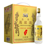 五缘湾 台湾高粱酒 五N窖藏 浓香型白酒 58度 600ml*6瓶 手提装厦门高粱